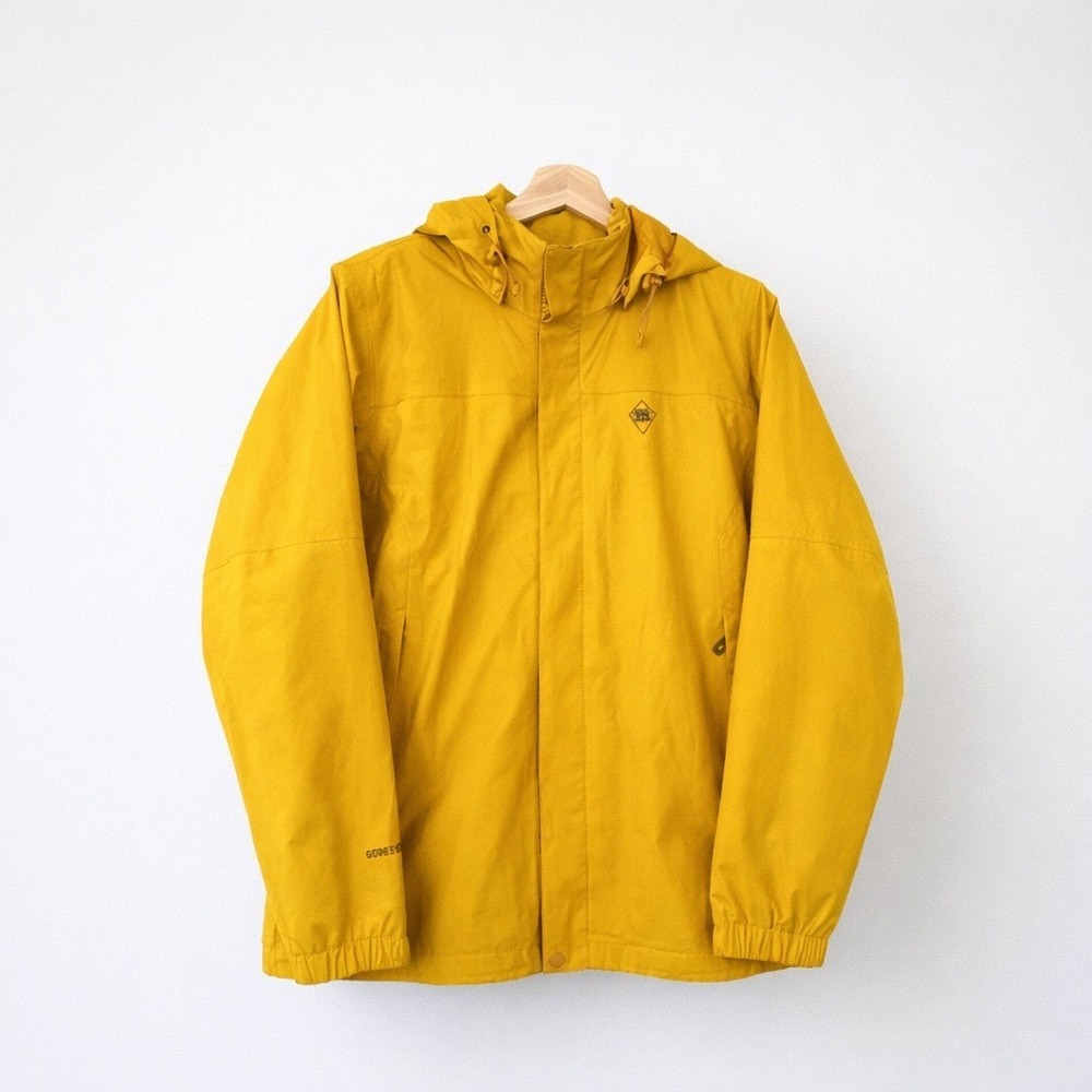 Men's‎ Kolon Sport Yellow Rain Jacket 10000143 Large Gor-Tex Windbreaker Camping